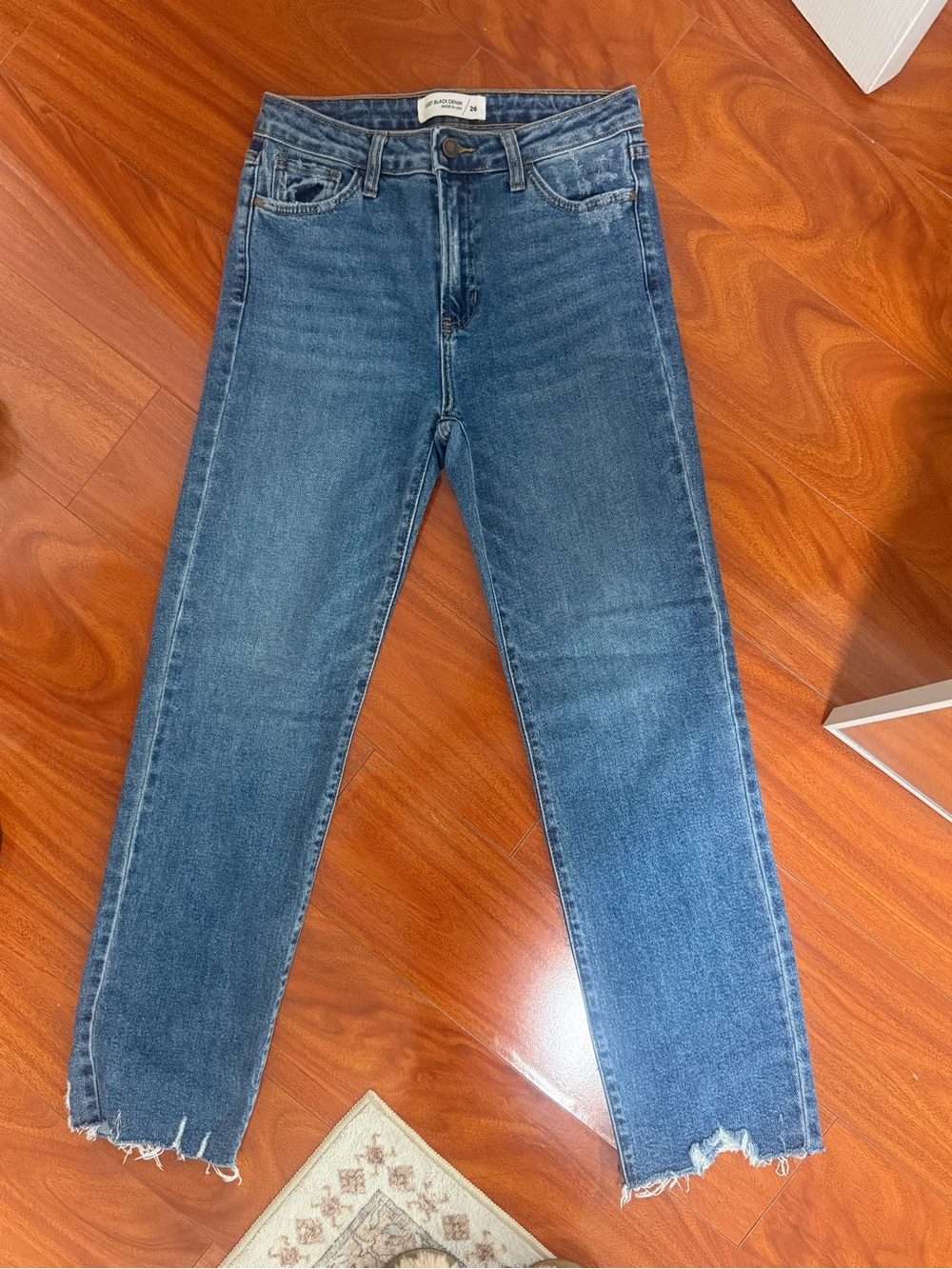 JBD High-Rise Straight Leg Women's Jeans - Blue